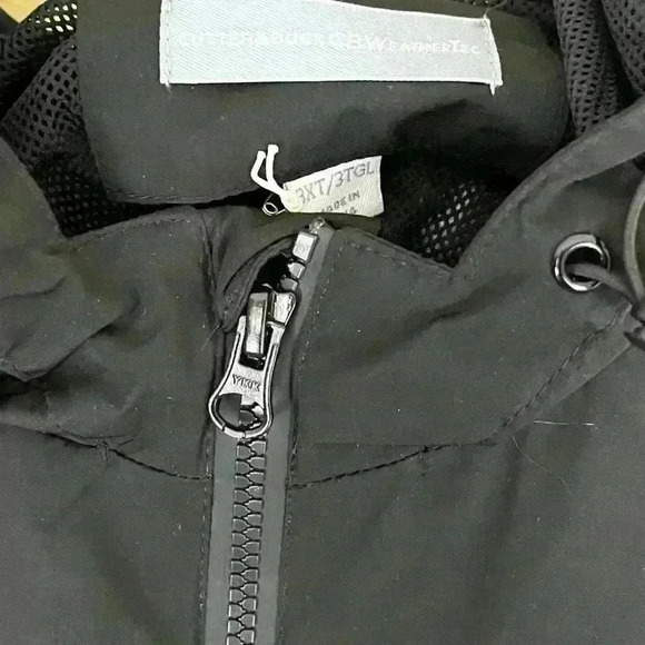 NWT Cutter & Buck Men Black WeatherTec Water Resist Zip Hood Windbreaker Size3XL - Picture 5 of 16